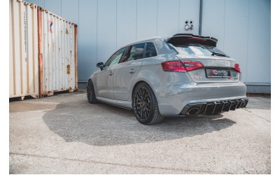 Street Pro Side Skirts Diffusers Audi RS3 8V Sportback - Black