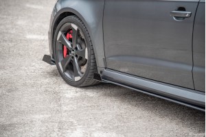 Street Pro Side Skirts Diffusers + Flaps Audi RS3 8V Sportback - Black + Gloss Flaps Street Pro Side Skirts Diffusers + Flaps Audi RS3 8V Sportback - Black + Gloss Flaps