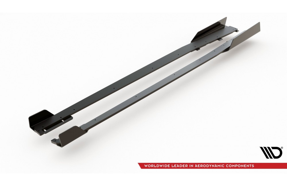 Street Pro Side Skirts Diffusers + Flaps Audi RS3 8V Sportback - Black + Gloss Flaps Street Pro Side Skirts Diffusers + Flaps Audi RS3 8V Sportback - Black + Gloss Flaps