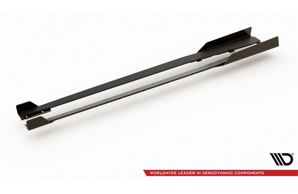 Street Pro Side Skirts Diffusers + Flaps Audi RS3 8V Sportback - Black + Gloss Flaps Street Pro Side Skirts Diffusers + Flaps Audi RS3 8V Sportback - Black + Gloss Flaps