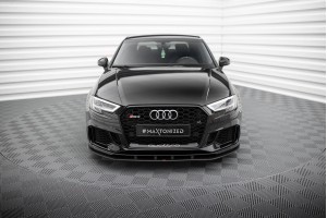 Street Pro Front Splitter Audi RS3 Sedan 8V Facelift - Black