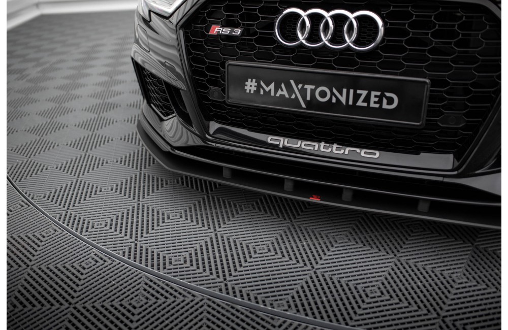 Street Pro Front Splitter Audi RS3 Sedan 8V Facelift - Black