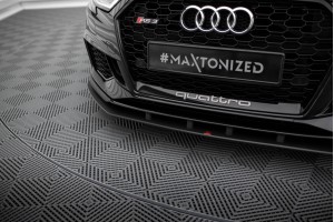 Street Pro Front Splitter Audi RS3 Sedan 8V Facelift - Black