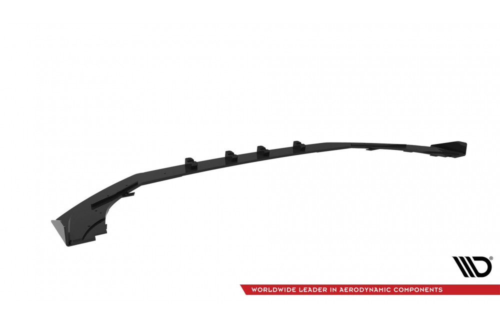 Street Pro Front Splitter V.1 + Flaps Audi RS3 Sedan 8V Facelift - Black + Gloss Flaps