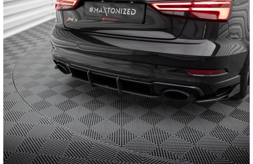 Street Pro Rear Diffuser V.1 Audi RS3 Sedan 8V Facelift - Black
