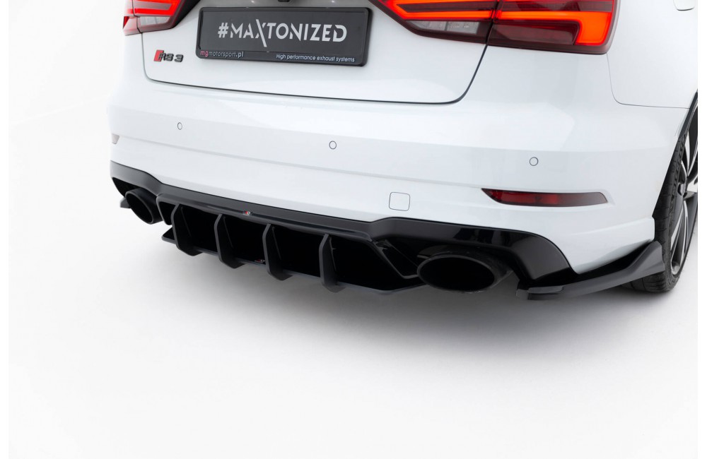 Street Pro Rear Diffuser V.2 Audi RS3 Sedan 8V Facelift - Black