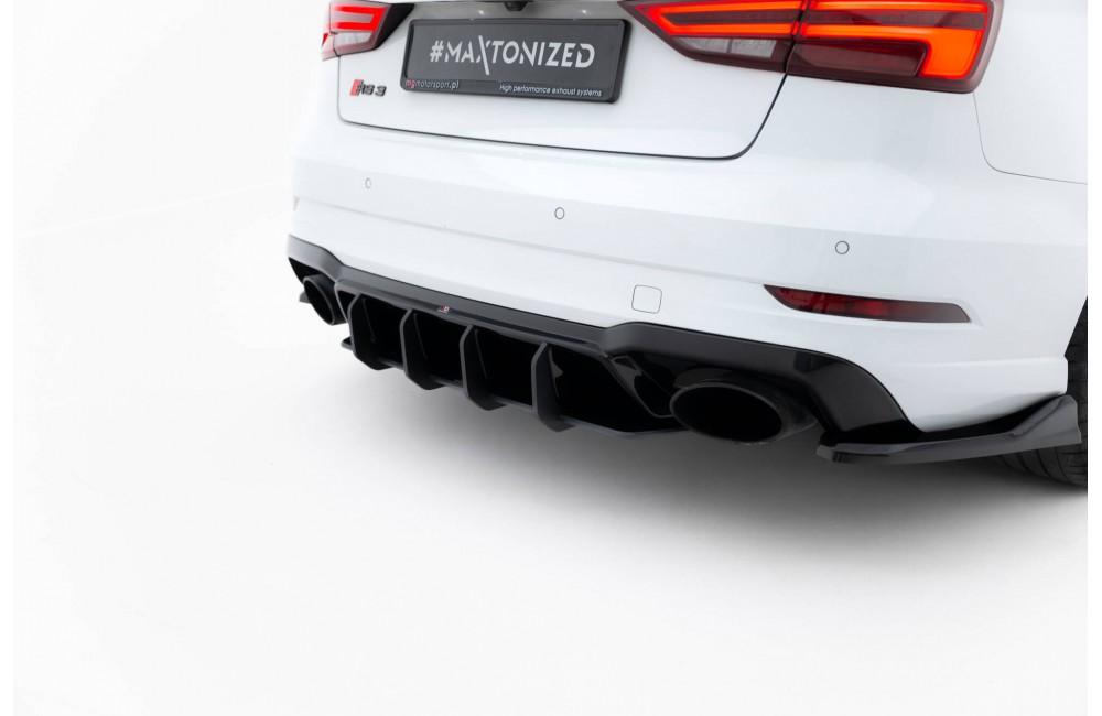 Street Pro Rear Diffuser V.2 Audi RS3 Sedan 8V Facelift - Black