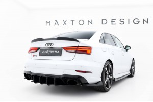 Street Pro Rear Diffuser V.2 Audi RS3 Sedan 8V Facelift - Black