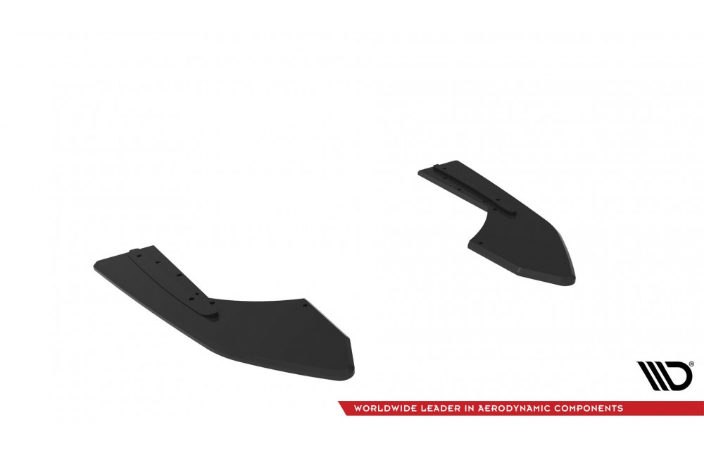 Street Pro Rear Side Splitters Audi RS3 Sedan 8V Facelift - Black