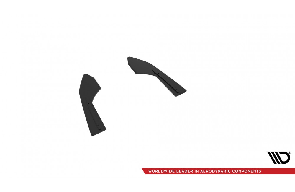 Street Pro Rear Side Splitters Audi RS3 Sedan 8V Facelift - Black