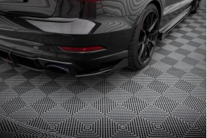 Street Pro Rear Side Splitters + Flaps Audi RS3 Sedan 8V Facelift - Black + Gloss Flaps