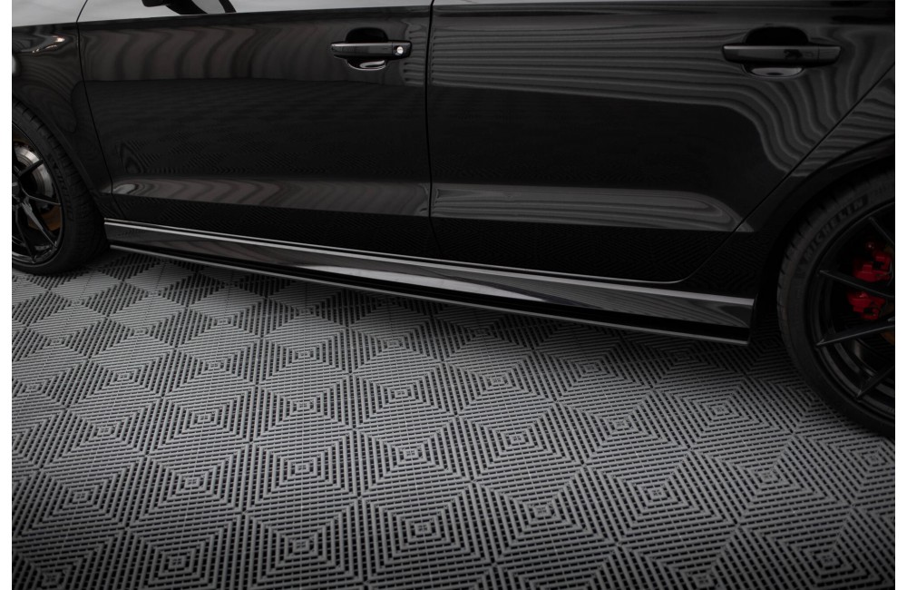 Street Pro Side Skirts Diffusers Audi RS3 Sedan 8V Facelift - Black Street Pro Side Skirts Diffusers Audi RS3 Sedan 8V Facelift - Black