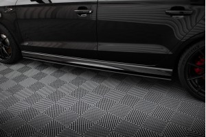 Street Pro Side Skirts Diffusers Audi RS3 Sedan 8V Facelift - Black Street Pro Side Skirts Diffusers Audi RS3 Sedan 8V Facelift - Black