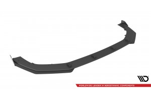 Street Pro Front Splitter V.1 + Flaps Audi RS3 8Y - Black + Gloss Flaps