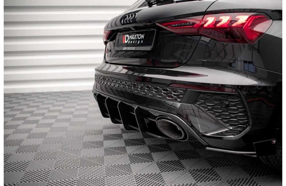 Street Pro Rear Diffuser Audi RS3 Sportback 8Y - Black