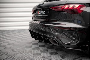 Street Pro Rear Diffuser Audi RS3 Sportback 8Y - Black