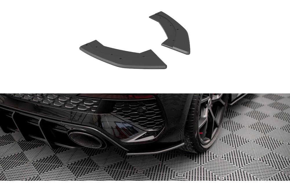Street Pro Rear Side Splitters Audi RS3 Sportback 8Y - Black