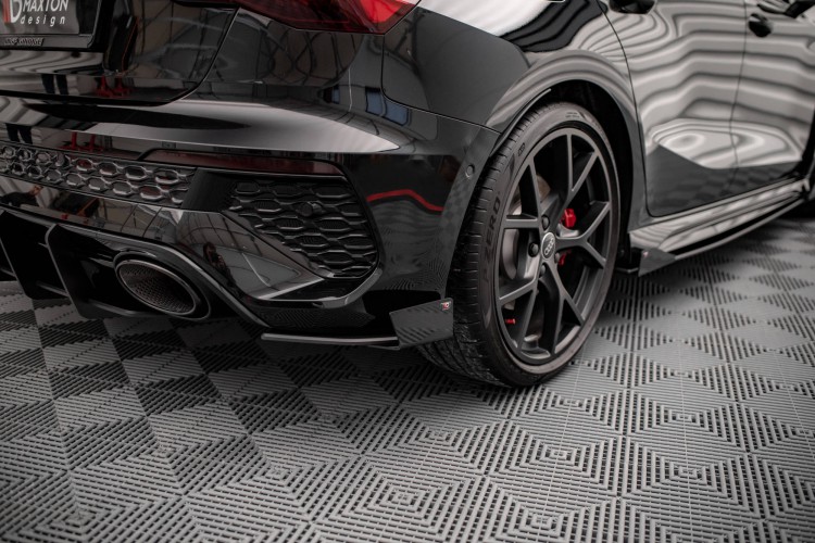 Street Pro Πίσω Πλευρικοί Splitters + Flaps Audi RS3 Sportback 8Y