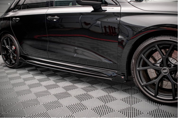 Street Pro Side Skirts Diffusers + Flaps Audi RS3 Sportback 8Y