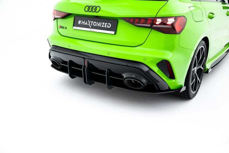 Street Pro Πίσω Diffuser + Flaps Audi RS3 Sportback 8Y Facelift