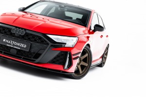 Street Pro Front Splitter Audi RS3 Sedan 8Y Facelift - Black