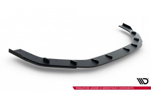 Street Pro Front Splitter + Flaps Audi RS3 Sedan 8Y Facelift - Black + Gloss Flaps