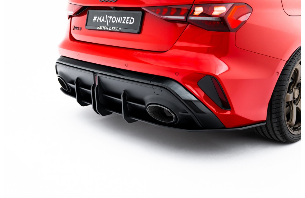 Street Pro Rear Diffuser Audi RS3 Sedan 8Y Facelift - Black