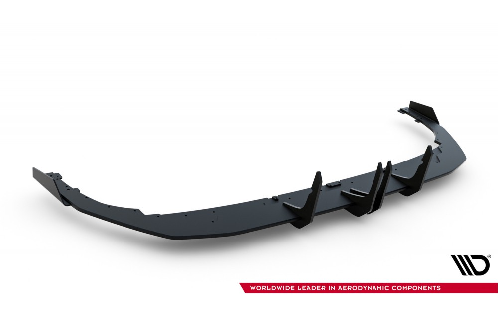 Street Pro Rear Diffuser + Flaps Audi RS3 Sedan 8Y Facelift - Black + Gloss Flaps
