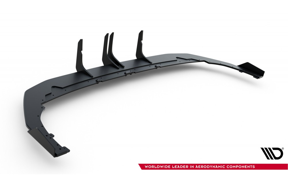 Street Pro Rear Diffuser + Flaps Audi RS3 Sedan 8Y Facelift - Black + Gloss Flaps