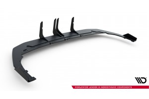 Street Pro Rear Diffuser + Flaps Audi RS3 Sedan 8Y Facelift - Black + Gloss Flaps