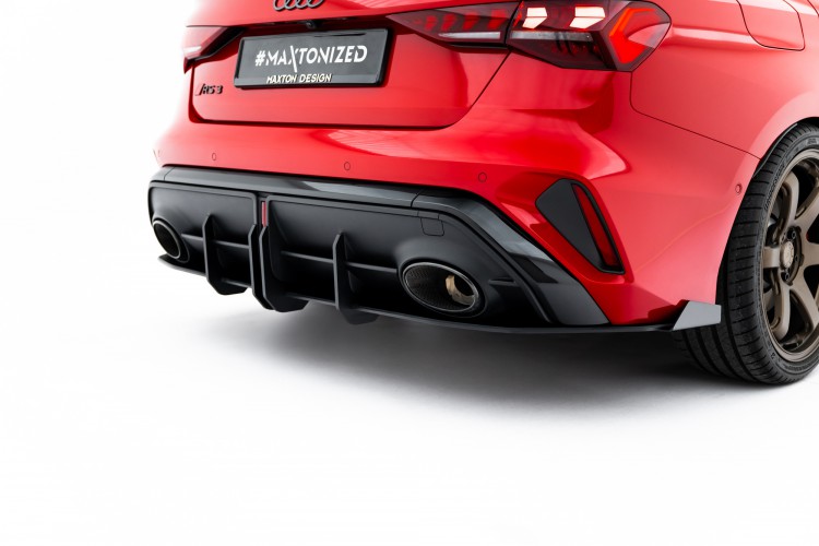 Street Pro Πίσω Diffuser + Flaps Audi RS3 Sedan 8Y Facelift