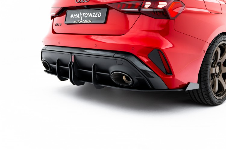 Street Pro Πίσω Diffuser + Flaps Audi RS3 Sedan 8Y Facelift