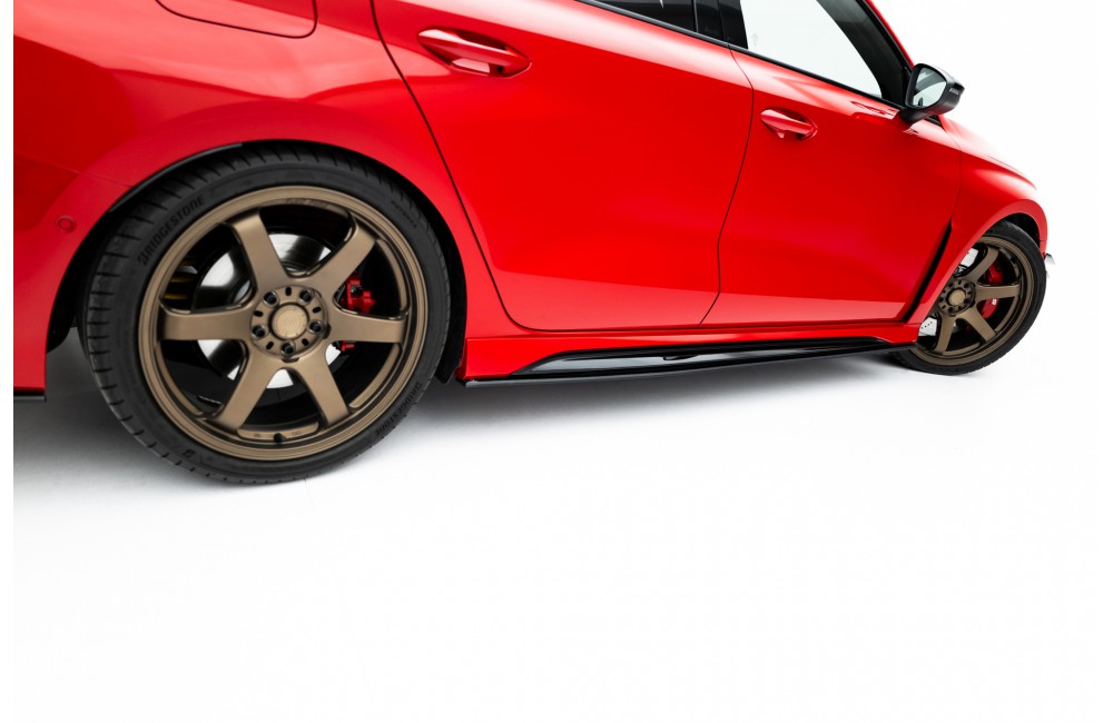 Street Pro Side Skirts Diffusers Audi RS3 Sedan 8Y Facelift - Black