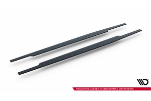 Street Pro Side Skirts Diffusers Audi RS3 Sedan 8Y Facelift - Black