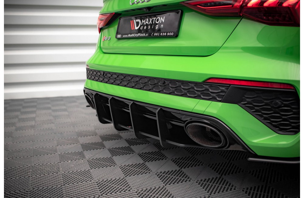 Street Pro Rear Diffuser Audi RS3 Sedan 8Y - Black