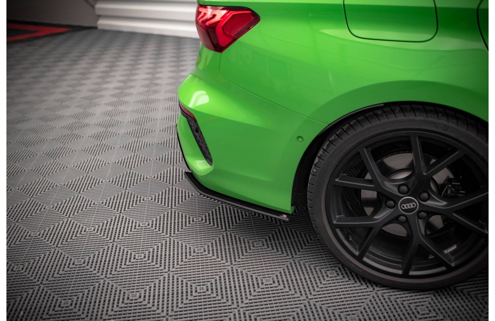 Street Pro Rear Side Splitters Audi RS3 Sedan 8Y - Black