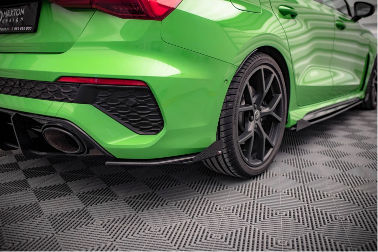 Street Pro Πίσω Πλευρικοί Splitters + Flaps Audi RS3 Sedan 8Y