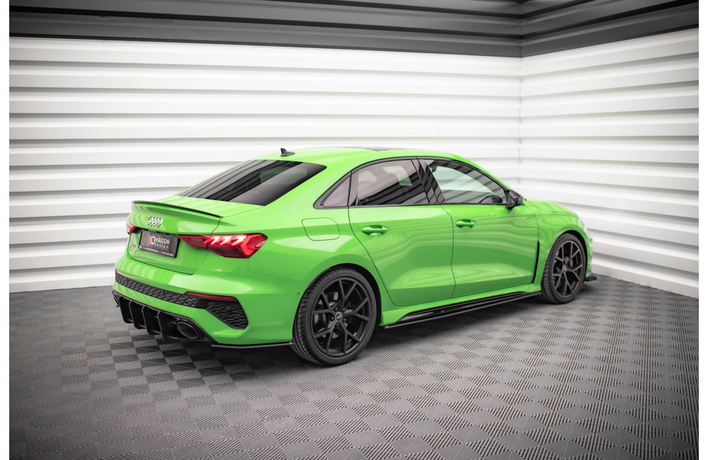 Street Pro Side Skirts Diffusers Audi RS3 Sedan 8Y - Black