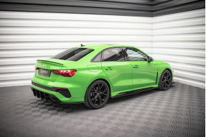 Street Pro Side Skirts Diffusers Audi RS3 Sedan 8Y - Black
