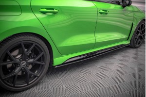 Street Pro Side Skirts Diffusers Audi RS3 Sedan 8Y - Black