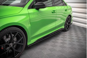 Street Pro Side Skirts Diffusers Audi RS3 Sedan 8Y - Black