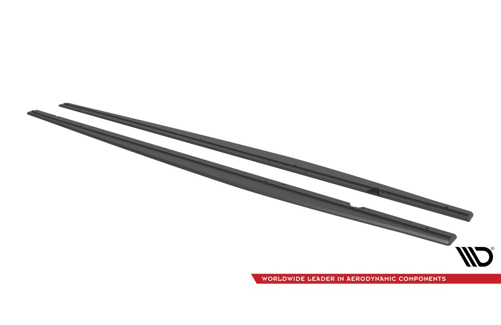 Street Pro Side Skirts Diffusers Audi RS3 Sedan 8Y - Black