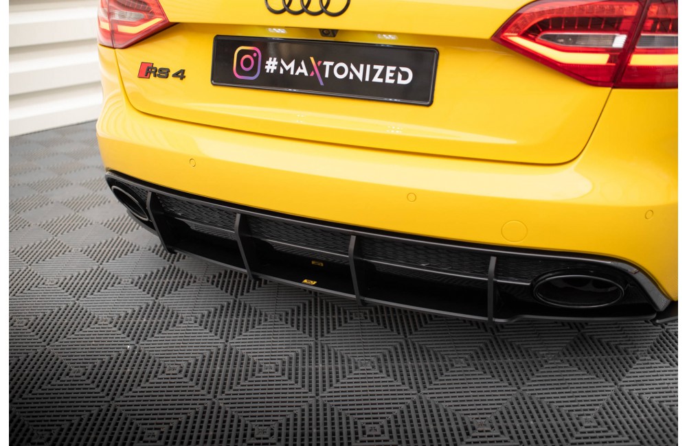 Street Pro Rear Diffuser Audi RS4 B8 - Black