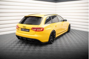 Street Pro Rear Side Splitters Audi RS4 B8 - Black