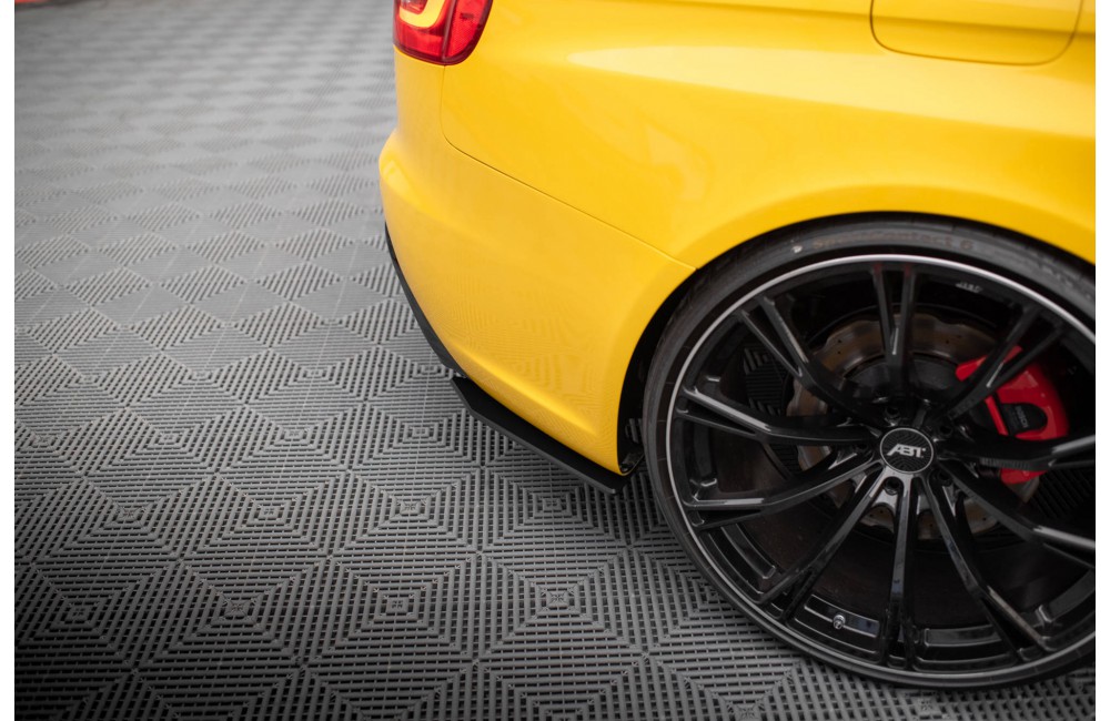 Street Pro Rear Side Splitters Audi RS4 B8 - Black