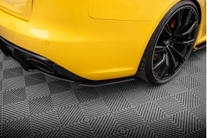 Street Pro Rear Side Splitters Audi RS4 B8 - Black