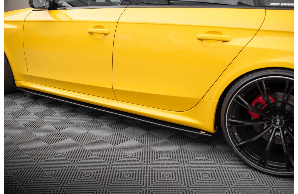 Street Pro Side Skirts Diffusers Audi RS4 B8 - Black Street Pro Side Skirts Diffusers Audi RS4 B8 - Black