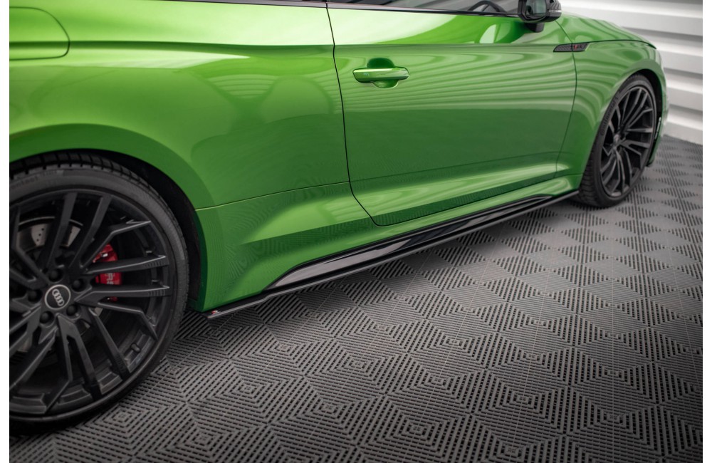 Street Pro Side Skirts Diffusers Audi RS5 Coupe F5 Facelift - Black