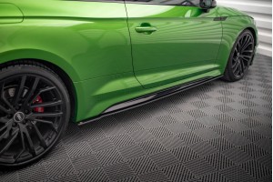 Street Pro Side Skirts Diffusers Audi RS5 Coupe F5 Facelift - Black