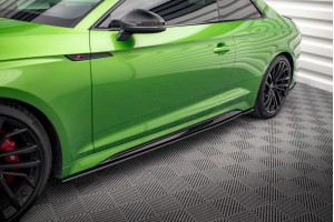 Street Pro Side Skirts Diffusers Audi RS5 Coupe F5 Facelift - Black